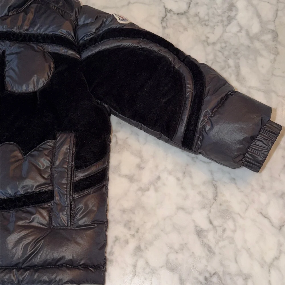 Limited Edition Moncler x Batman Kids Black Puffer Jacket